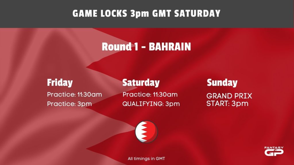 Game locks at 3pm GMT Saturday